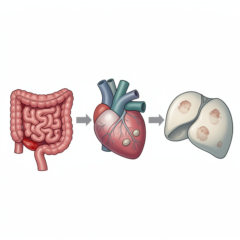 AI-generated conceptual illustration (cattle heart muscle and liver). It explains the idea and does not show study data.