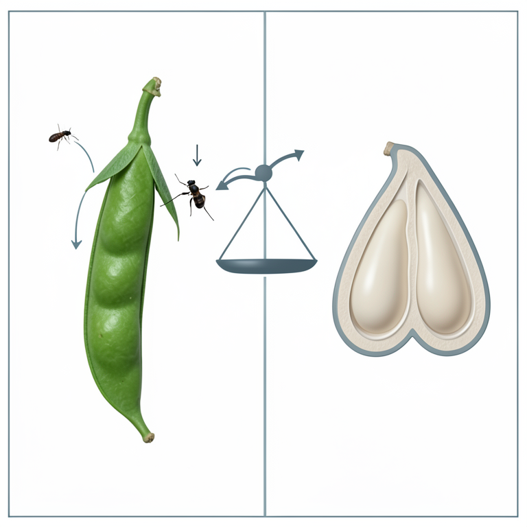 AI-generated conceptual illustration (Urdbean plants (Vigna mungo)). It explains the idea and does not show study data.