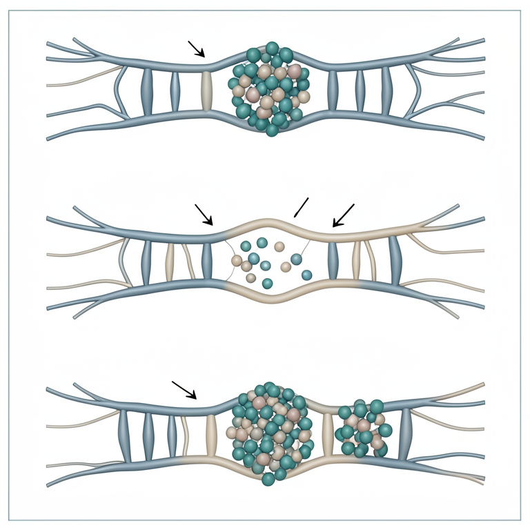 AI-generated conceptual illustration (human neurons and DNA strands). It explains the idea and does not show study data.