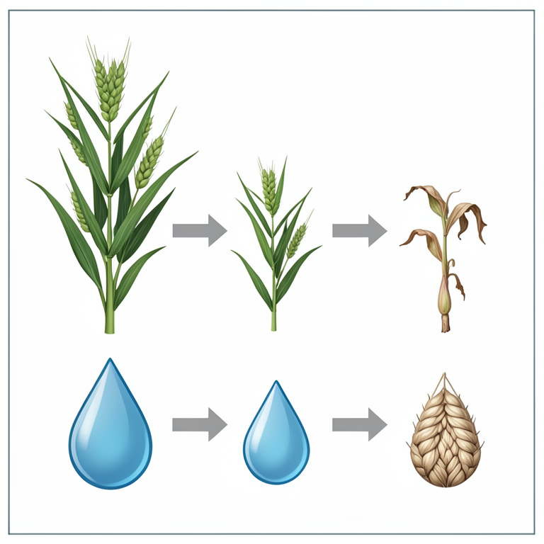AI-generated conceptual illustration (Rye plants (Secale cereale) in a sandy soil field). It explains the idea and does not show study data.