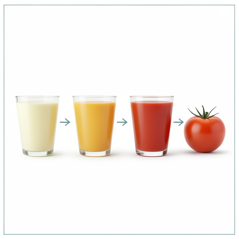AI-generated conceptual illustration (paneer whey beverage and tomato juice). It explains the idea and does not show study data.