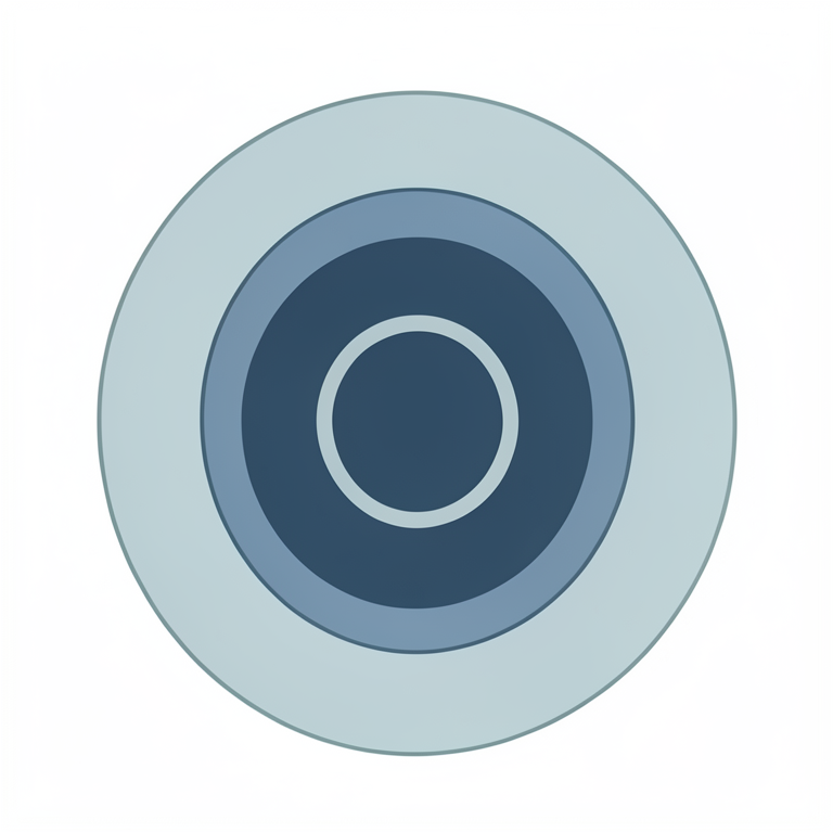 AI-generated conceptual illustration (Abstract geometric nested circles representing mathematical set containment). It explains the idea and does not show study data.