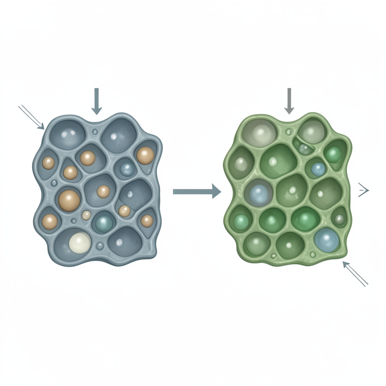 AI-generated conceptual illustration (dead biomass of algal cells in an aqueous solution). It explains the idea and does not show study data.