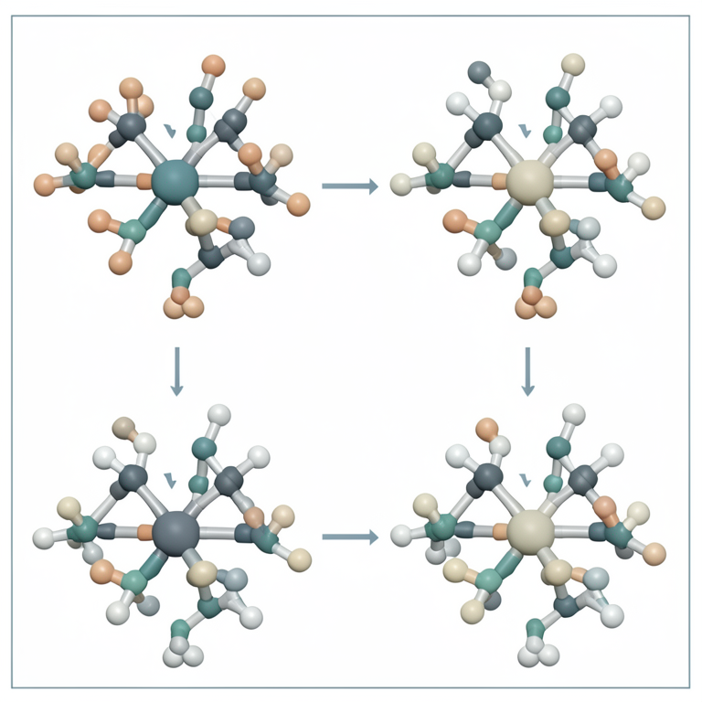 AI-generated conceptual illustration (chemical structures of amino acids). It explains the idea and does not show study data.