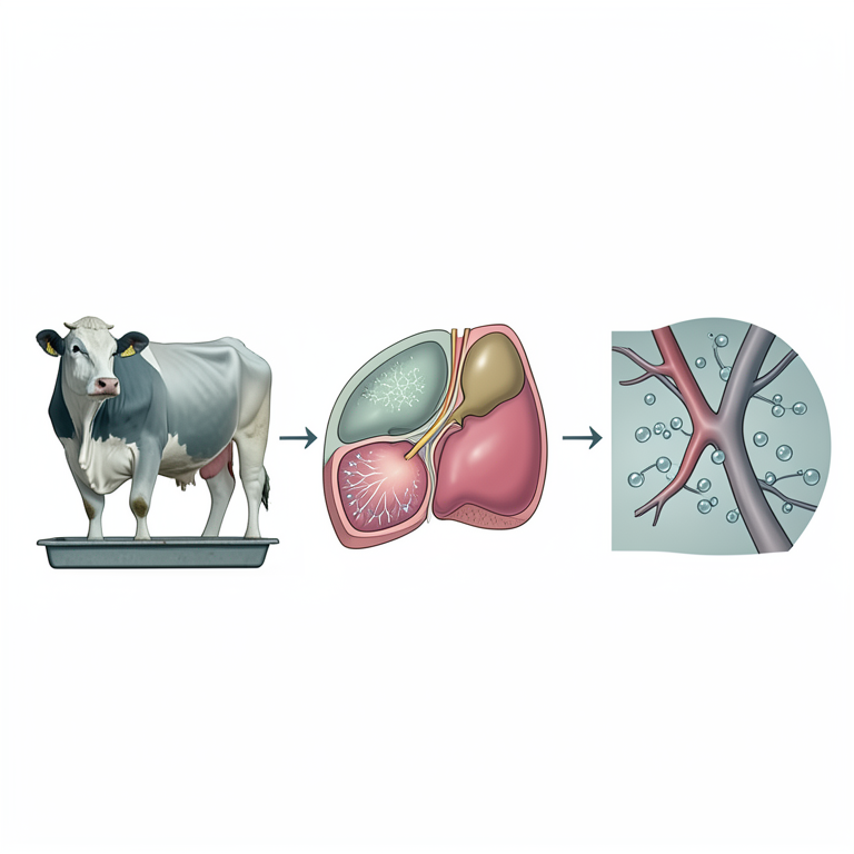 AI-generated conceptual illustration (Bos taurus cows). It explains the idea and does not show study data.