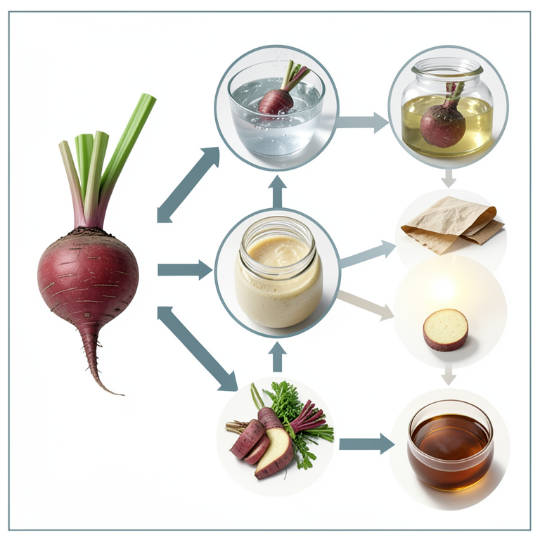 AI-generated conceptual illustration (beetroot). It explains the idea and does not show study data.