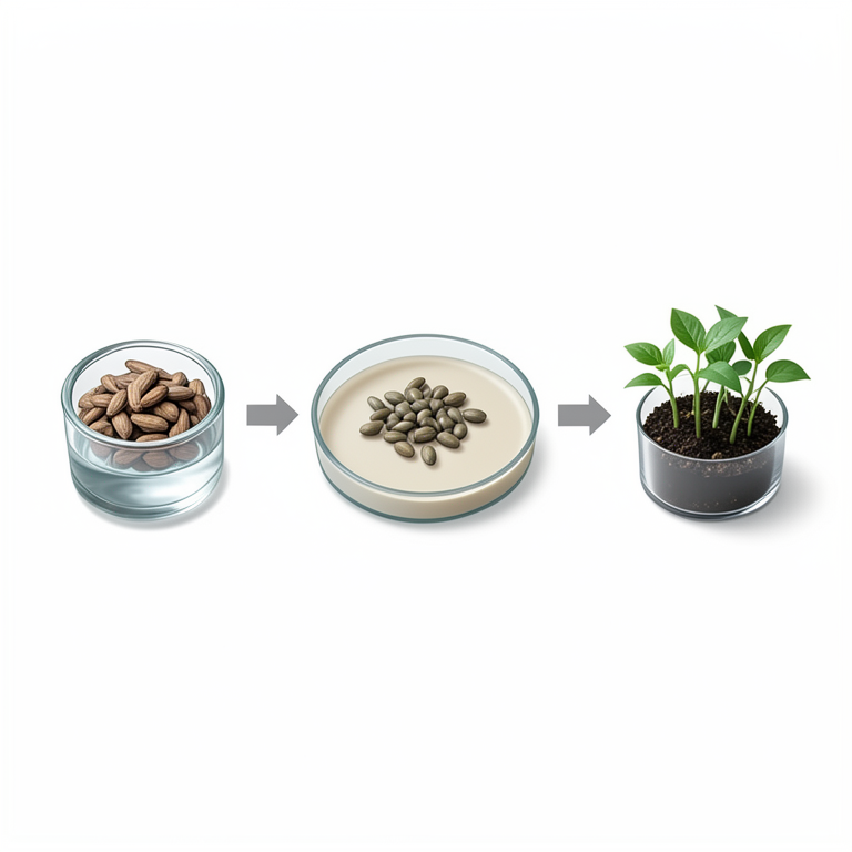 AI-generated conceptual illustration (chilli seeds (Capsicum annum L.)). It explains the idea and does not show study data.