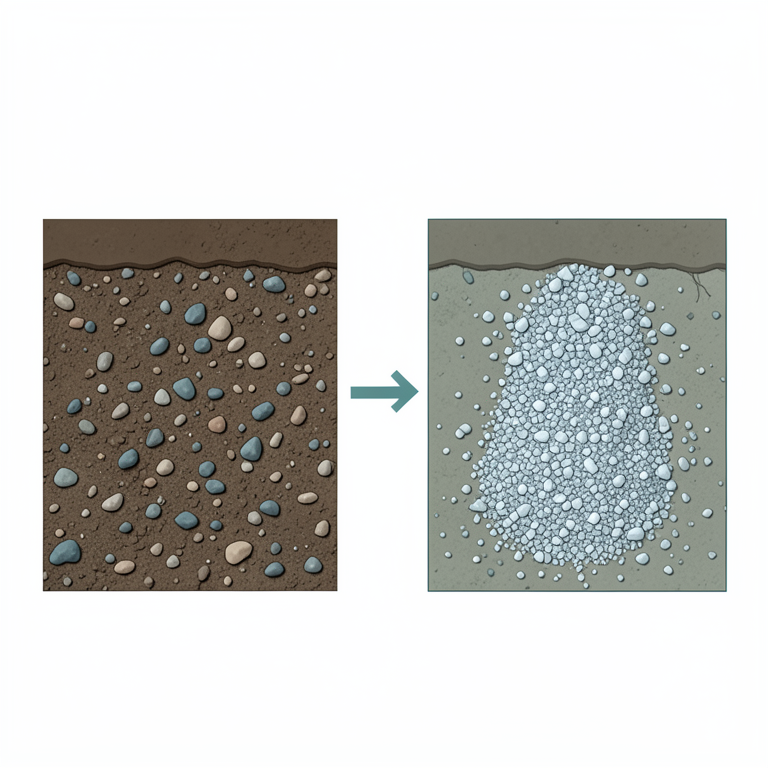 AI-generated conceptual illustration (agricultural soil profiles from Maharashtra). It explains the idea and does not show study data.