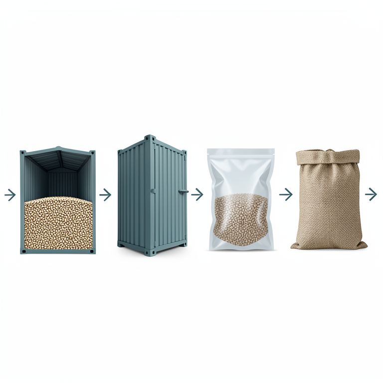 AI-generated conceptual illustration (sesame seeds in various storage containers). It explains the idea and does not show study data.