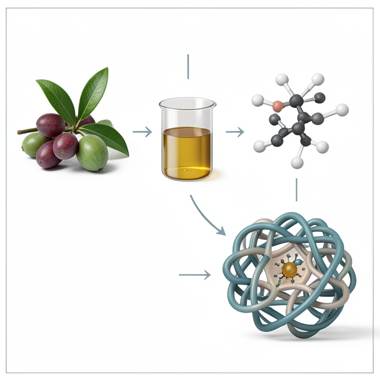 AI-generated conceptual illustration (Morinda citrifolia and Morinda tinctoria fruits, ethanolic extract, and the maltase-glucoamylase protein). It explains the idea and does not show study data.