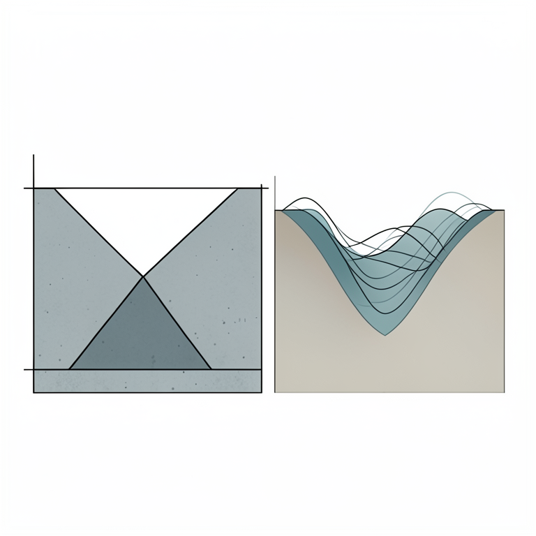 AI-generated conceptual illustration (reinforced concrete retaining wall with soil backfill). It explains the idea and does not show study data.