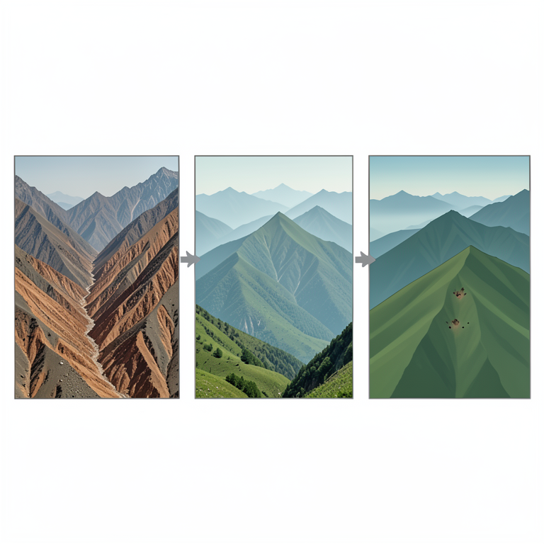 AI-generated conceptual illustration (mountainous terrain of the Nepal Himalaya). It explains the idea and does not show study data.