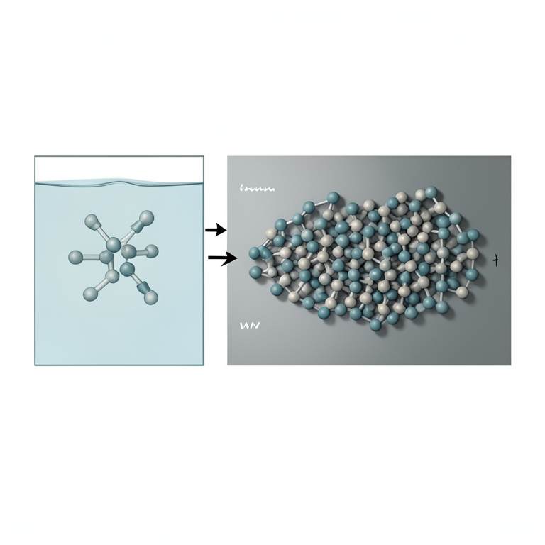 AI-generated conceptual illustration (carbon steel surface and imidazolone molecules). It explains the idea and does not show study data.