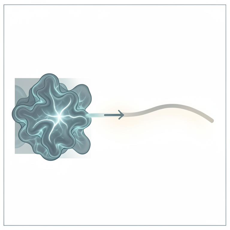 AI-generated conceptual illustration (magnetogasdynamic shock wave in a plasma fluid). It explains the idea and does not show study data.