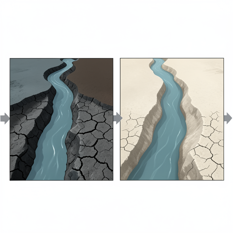 AI-generated conceptual illustration (Alluvial soil profiles in the Gezira tropical lowlands of Sudan). It explains the idea and does not show study data.