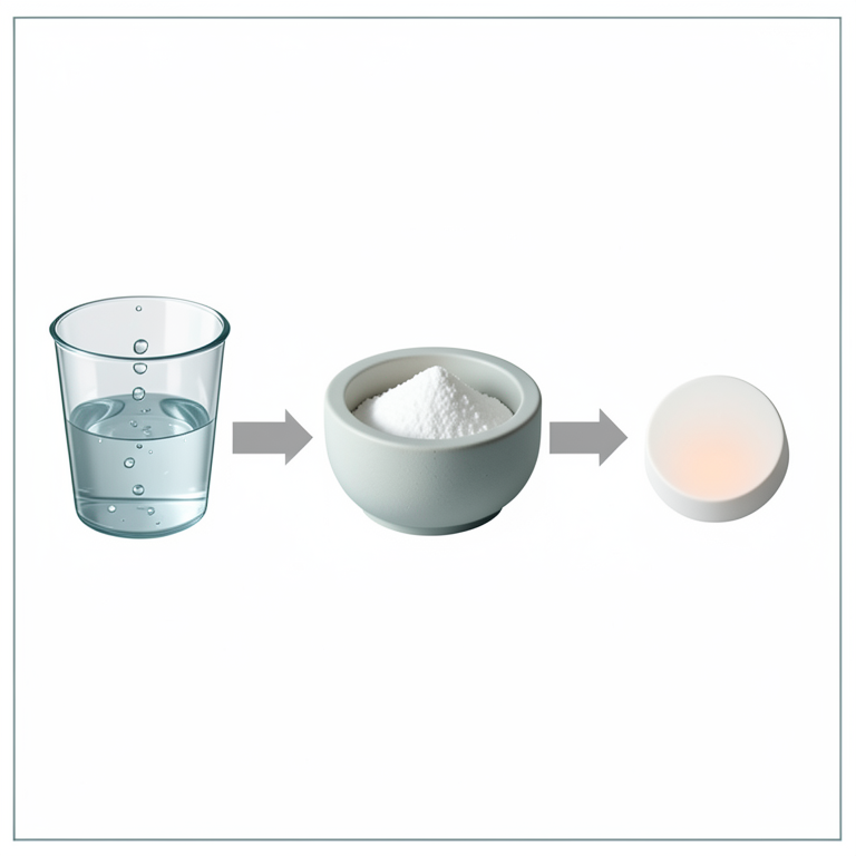 AI-generated conceptual illustration (doped nano-composite ceramic oxide pellets). It explains the idea and does not show study data.