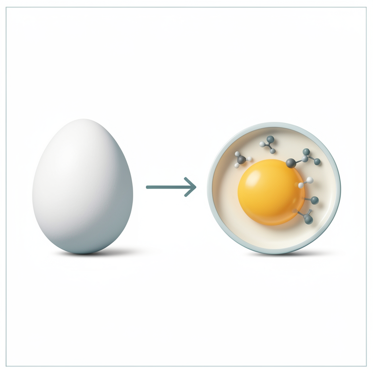 AI-generated conceptual illustration (poultry eggs). It explains the idea and does not show study data.