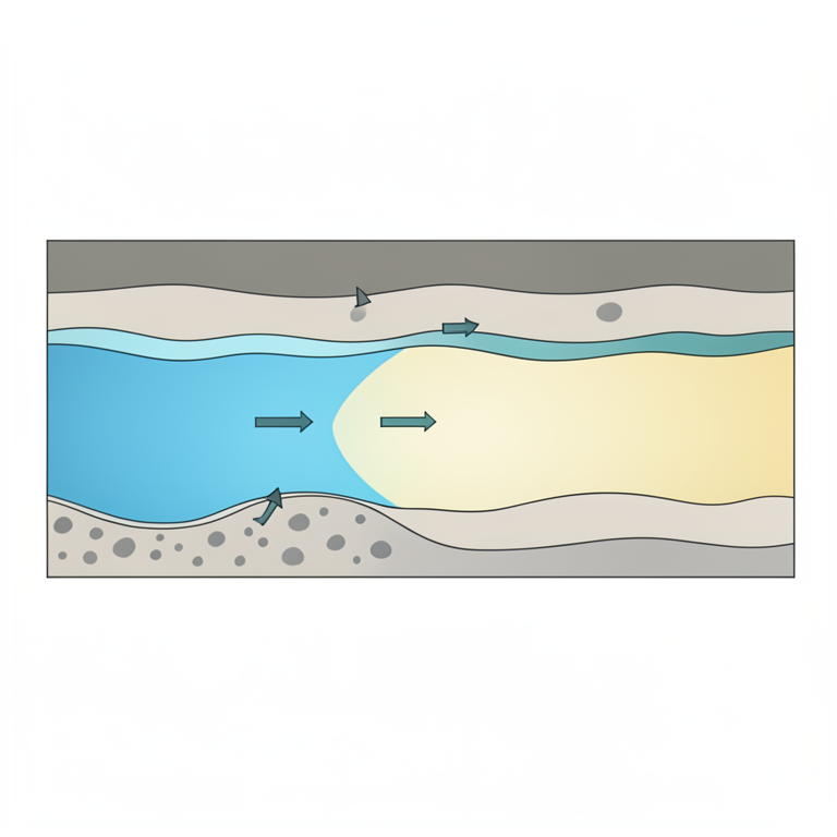 AI-generated conceptual illustration (Chad Basin aquifer system). It explains the idea and does not show study data.