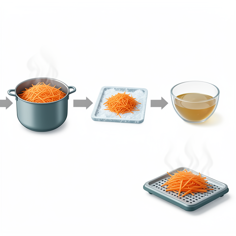 AI-generated conceptual illustration (carrot shreds). It explains the idea and does not show study data.