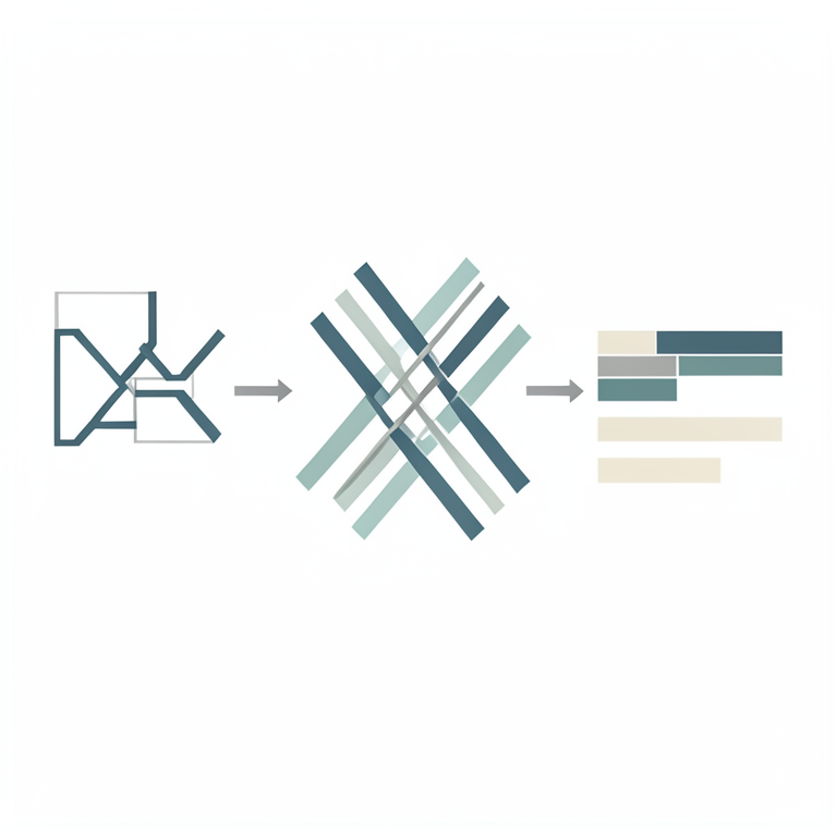 AI-generated conceptual illustration (Geometric lattice paths on a coordinate grid). It explains the idea and does not show study data.