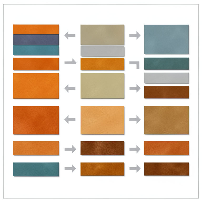 AI-generated conceptual illustration (Kesar mango leather sheets). It explains the idea and does not show study data.