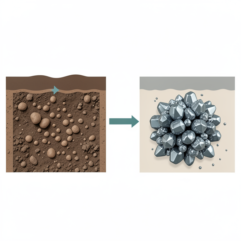 AI-generated conceptual illustration (Soil profiles from the central rift valley of Ethiopia). It explains the idea and does not show study data.
