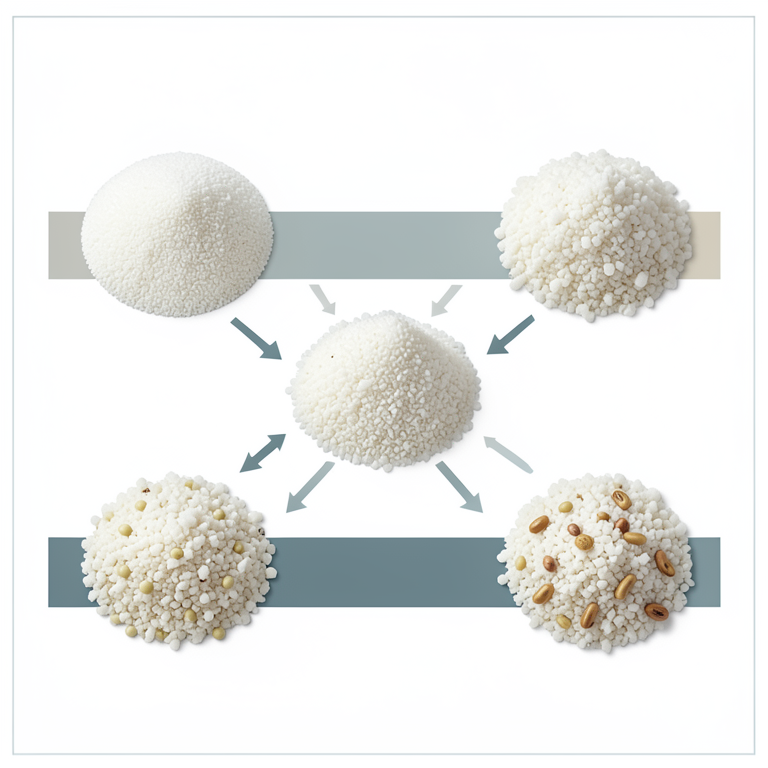 AI-generated conceptual illustration (cassava root meal). It explains the idea and does not show study data.