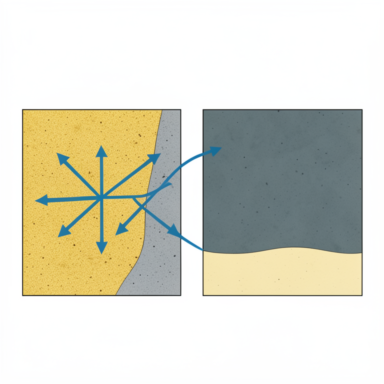 AI-generated conceptual illustration (Subsurface geological profiles of the Indo-Gangetic alluvial plains). It explains the idea and does not show study data.