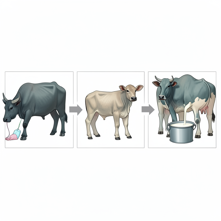 AI-generated conceptual illustration (water buffaloes). It explains the idea and does not show study data.