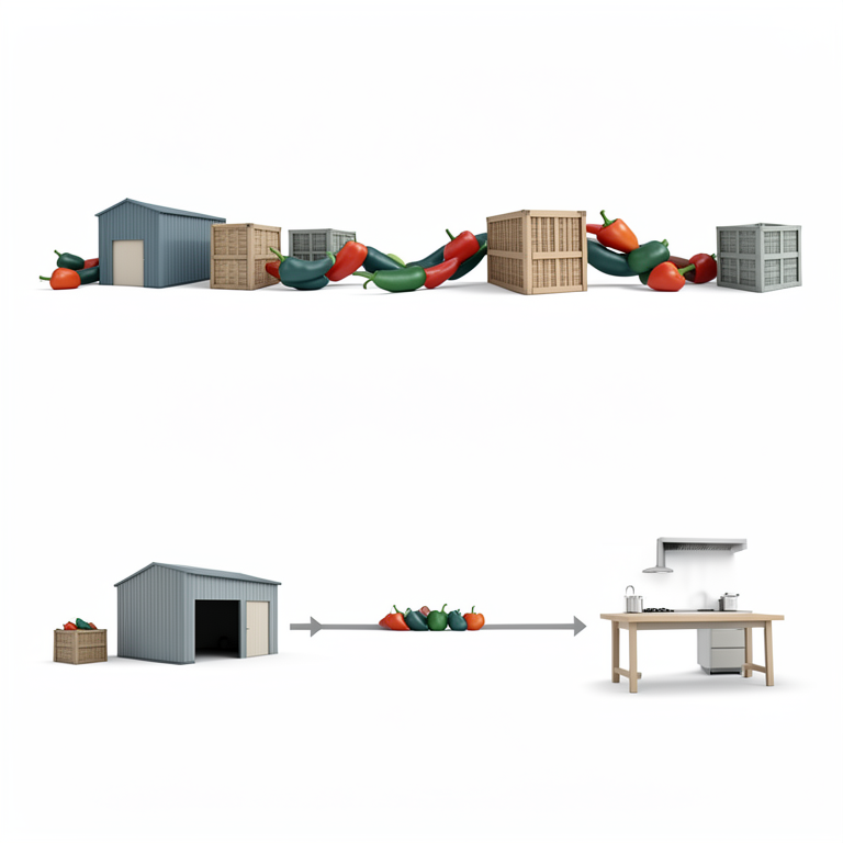 AI-generated conceptual illustration (colored capsicum peppers). It explains the idea and does not show study data.