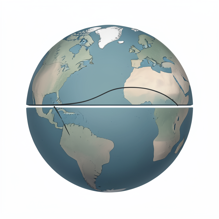 AI-generated conceptual illustration (a terrestrial globe). It explains the idea and does not show study data.
