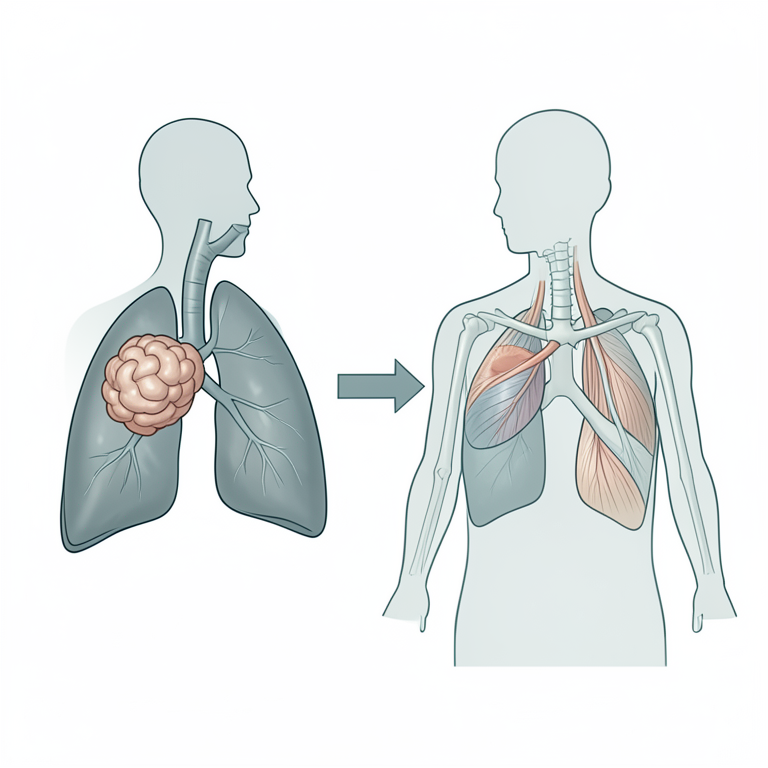 AI-generated conceptual illustration (human organs and skeletal muscle). It explains the idea and does not show study data.