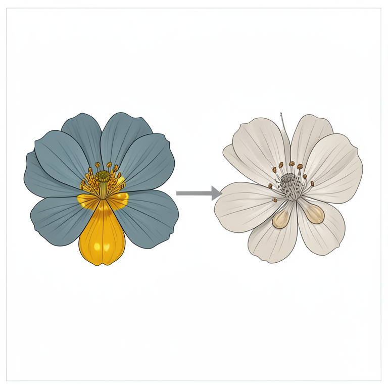 AI-generated conceptual illustration (mustard flowers (Brassica juncea)). It explains the idea and does not show study data.