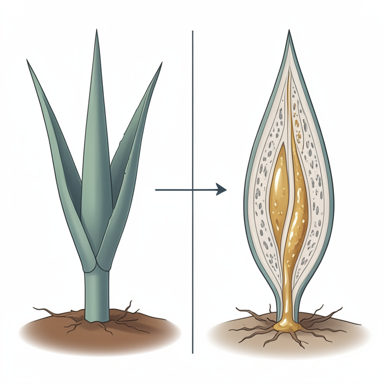 AI-generated conceptual illustration (Agave plants). It explains the idea and does not show study data.