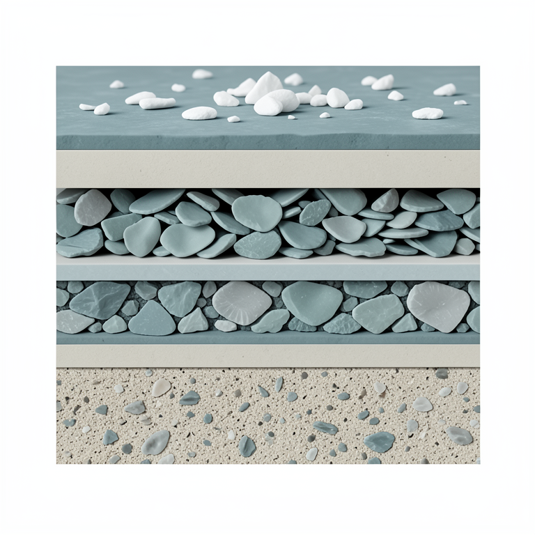 AI-generated conceptual illustration (Tertiary clay deposits in the Paris basin). It explains the idea and does not show study data.