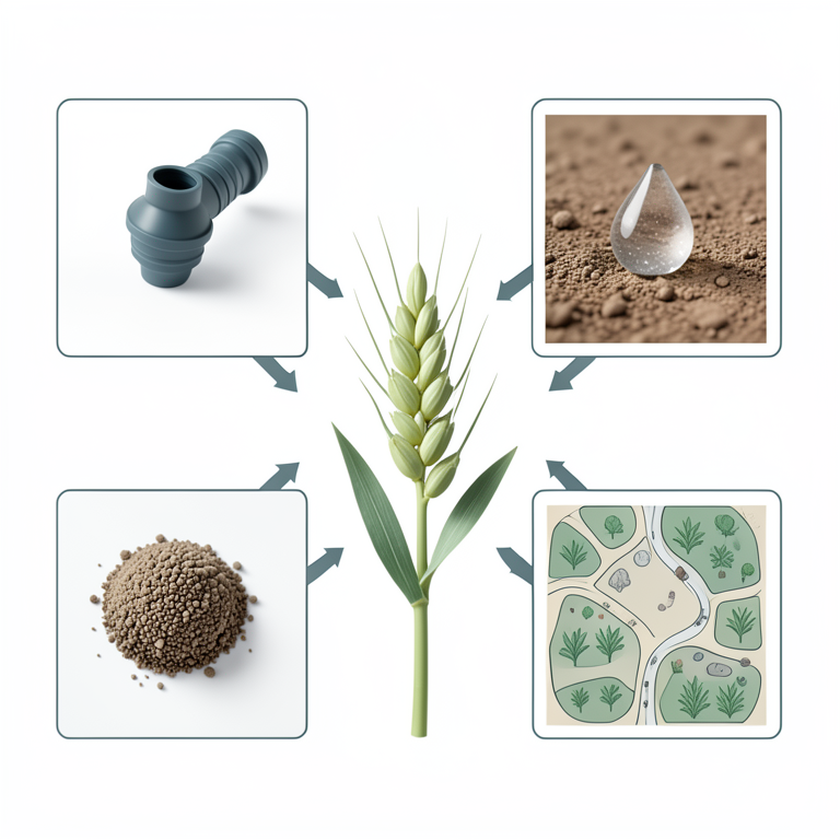 AI-generated conceptual illustration (wheat plants). It explains the idea and does not show study data.