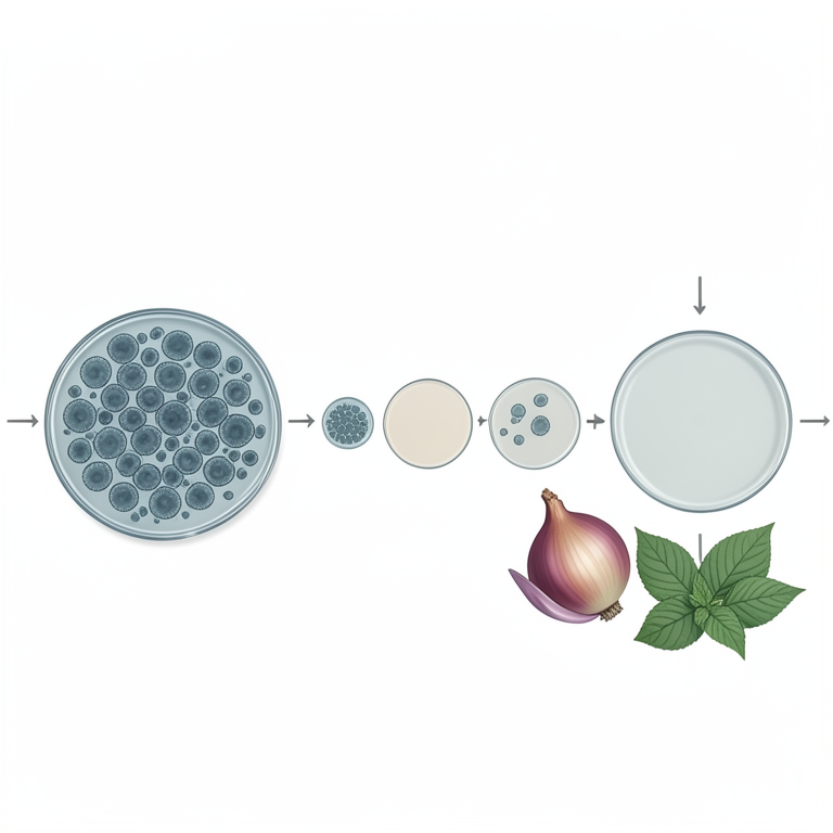 AI-generated conceptual illustration (Colletotrichum gloeosporioides fungus on dragon fruit tissue). It explains the idea and does not show study data.