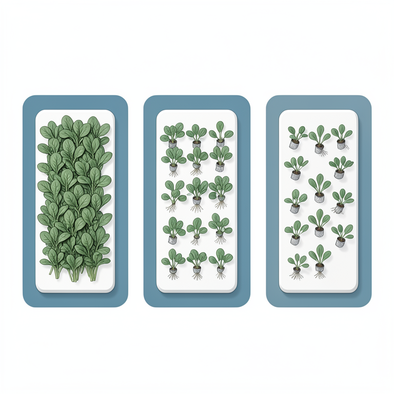 AI-generated conceptual illustration (spinach plants (Spinacia oleracea L.) in a deep water culture aquaponics system). It explains the idea and does not show study data.