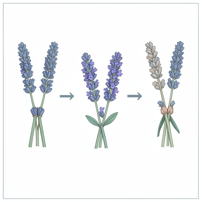 AI-generated conceptual illustration (lavender plants (Lavandula)). It explains the idea and does not show study data.