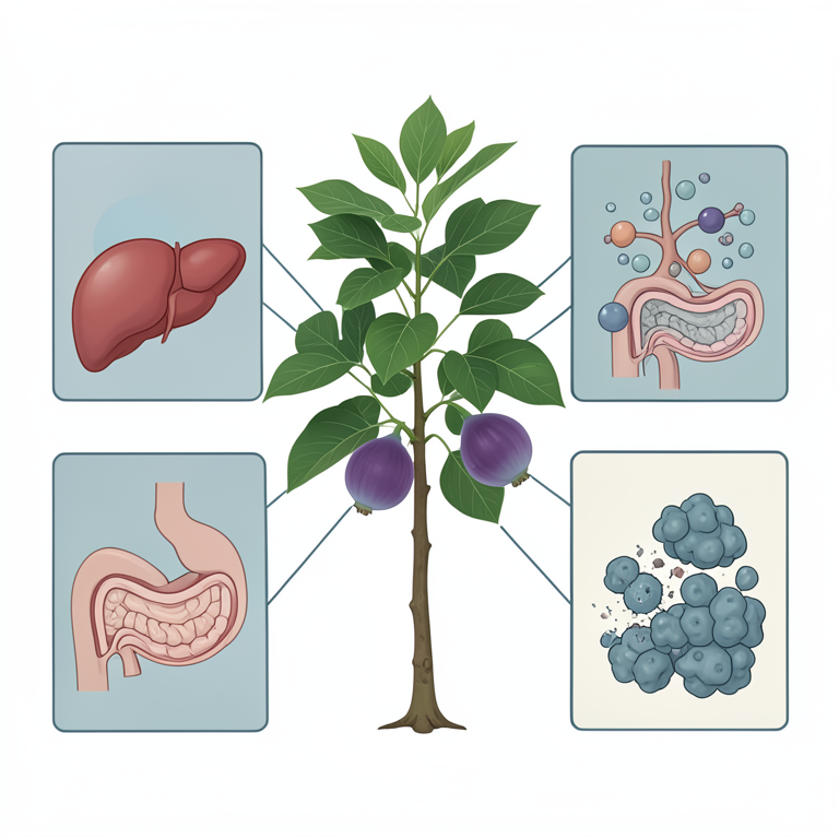 AI-generated conceptual illustration (Ficus carica (common fig plant)). It explains the idea and does not show study data.