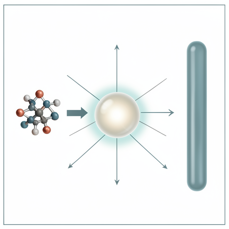 AI-generated conceptual illustration (methyl methacrylate monomer and copper catalyst system). It explains the idea and does not show study data.