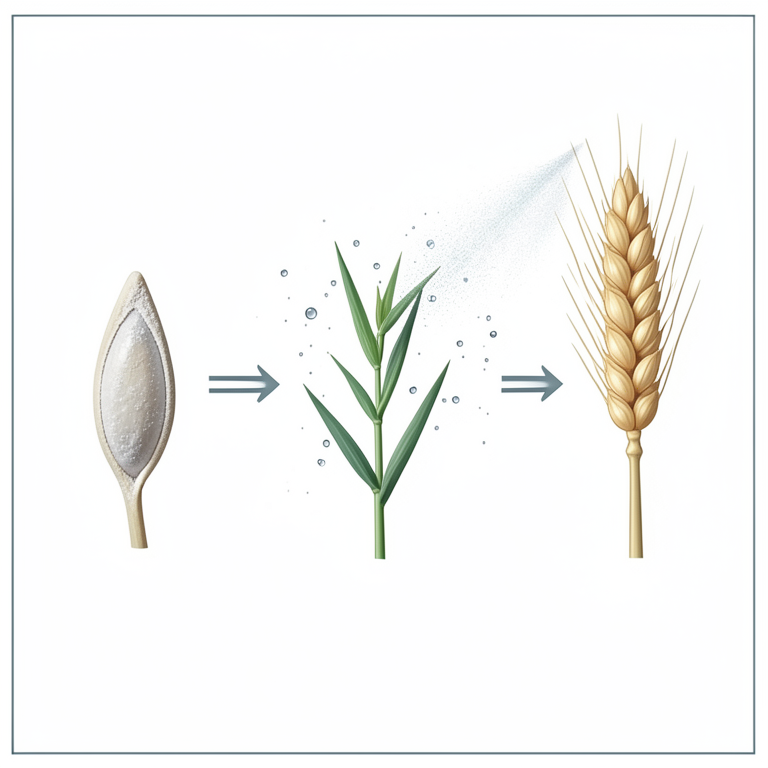AI-generated conceptual illustration (wheat plants). It explains the idea and does not show study data.