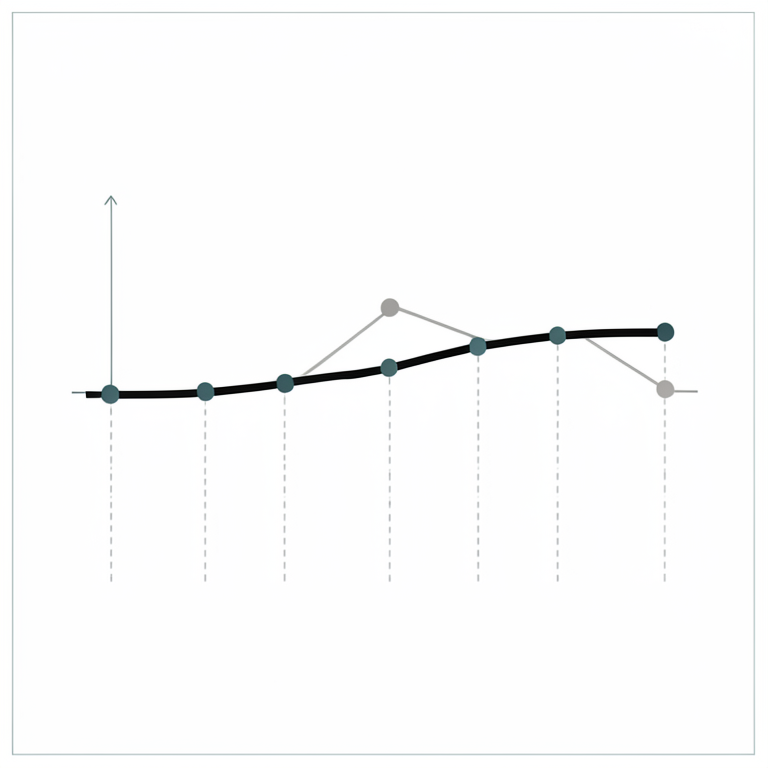AI-generated conceptual illustration (A mathematical function curve on a 2D coordinate plane). It explains the idea and does not show study data.