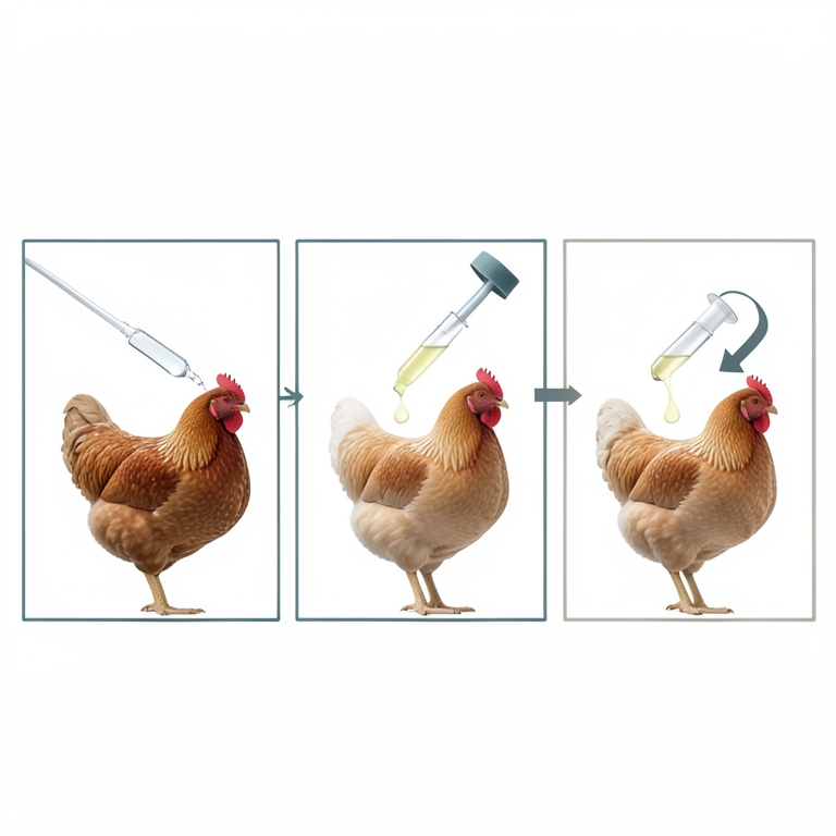 AI-generated conceptual illustration (broiler chickens). It explains the idea and does not show study data.