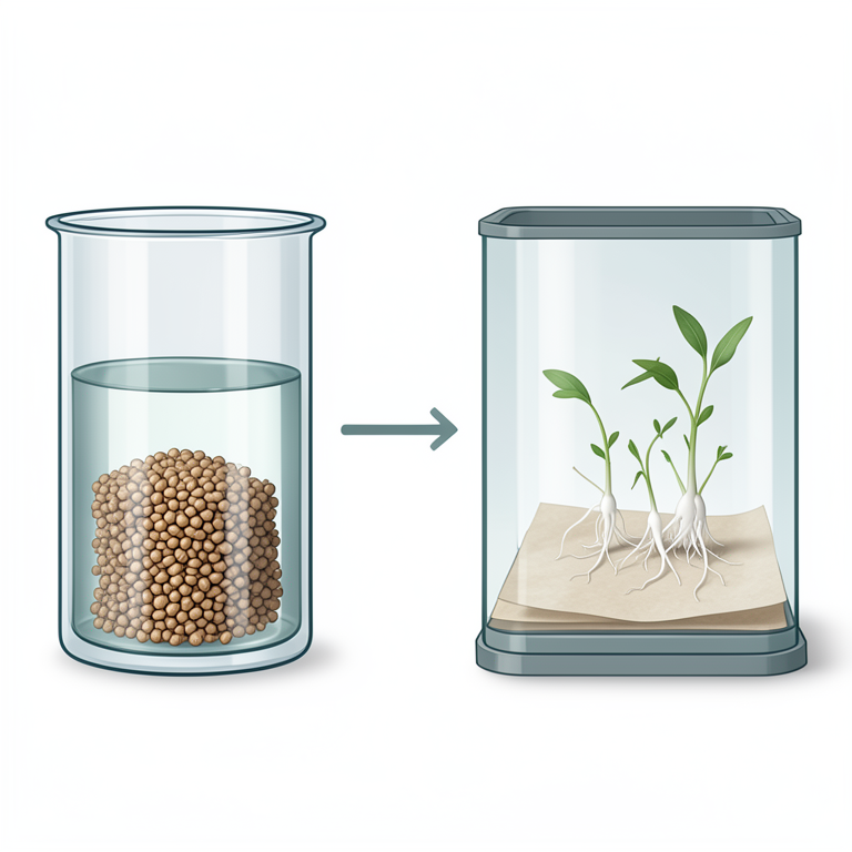 AI-generated conceptual illustration (quinoa seeds (Chenopodium quinoa)). It explains the idea and does not show study data.