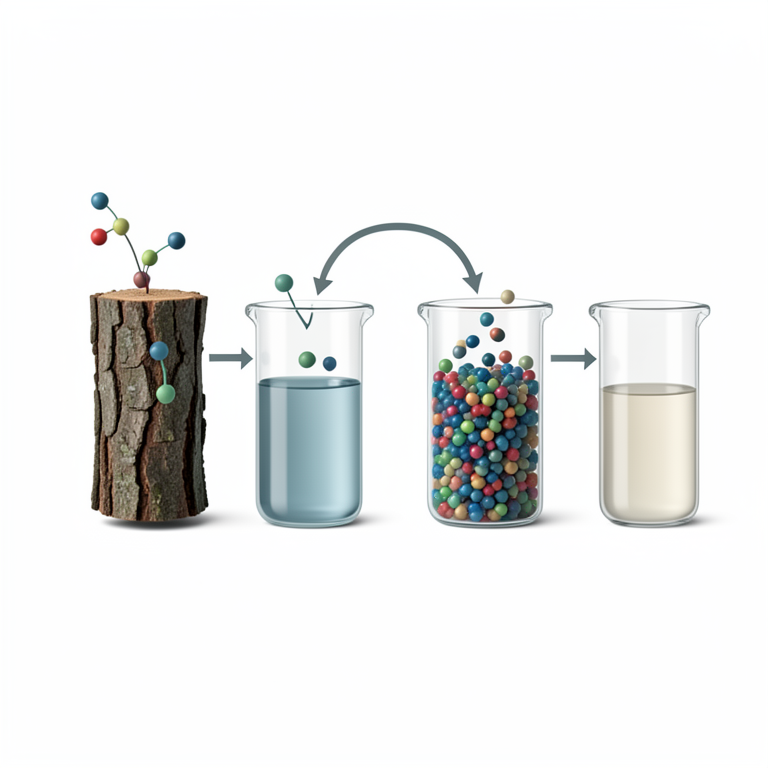 AI-generated conceptual illustration (Terminalia arjuna tree bark). It explains the idea and does not show study data.