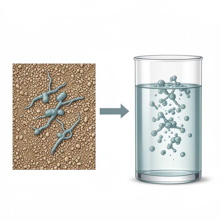 AI-generated conceptual illustration (poultry feed ingredients and microorganisms). It explains the idea and does not show study data.