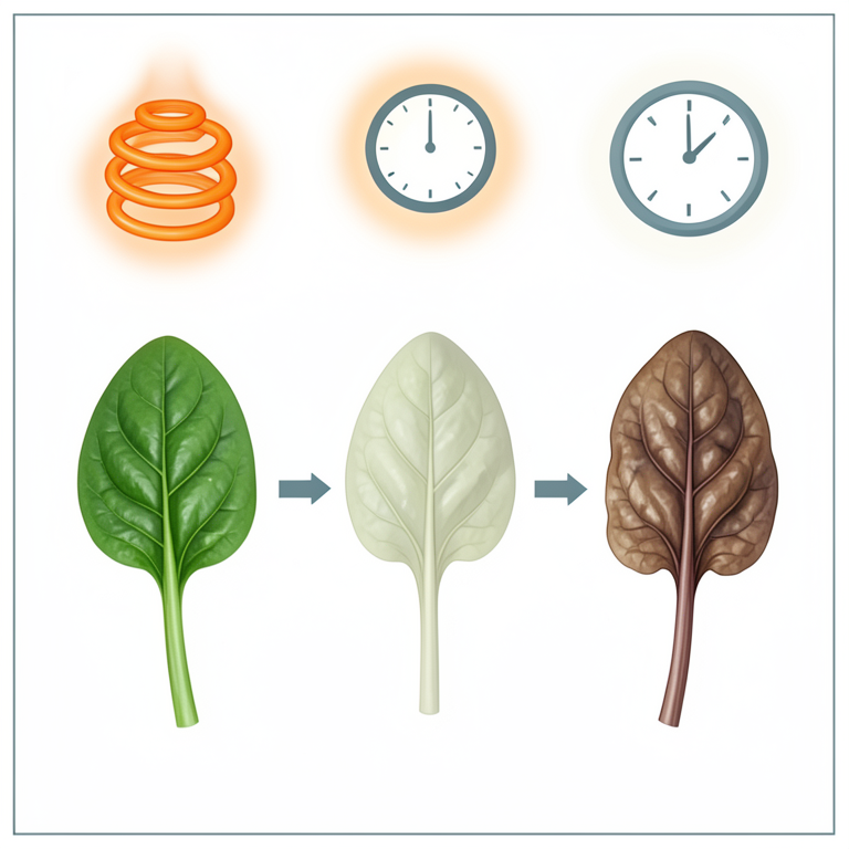 AI-generated conceptual illustration (spinach leaves). It explains the idea and does not show study data.