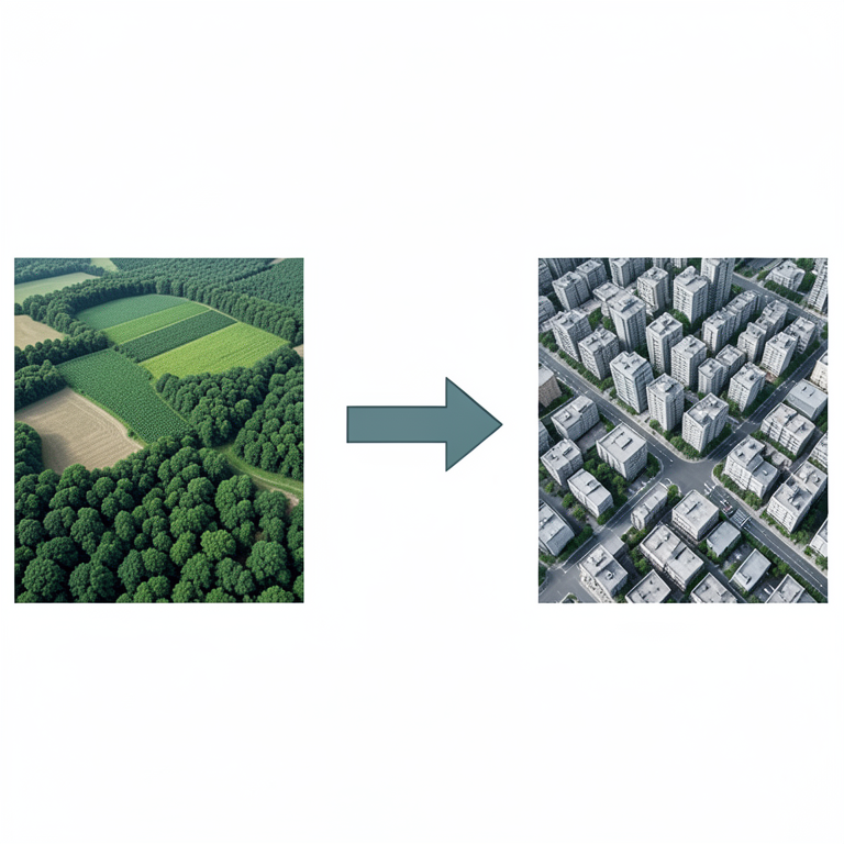 AI-generated conceptual illustration (Satellite landscape view of Jalgaon district, Maharashtra). It explains the idea and does not show study data.