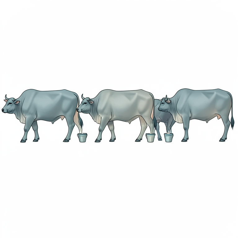 AI-generated conceptual illustration (Murrah buffaloes). It explains the idea and does not show study data.